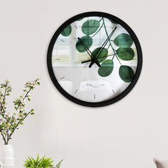 Modern Tropical Leaf Big Design Wall Clock
