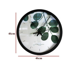 Modern Tropical Leaf Big Design Wall Clock