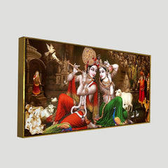 Classic Lord Radha Krishna Premium Wall Painting