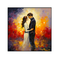 Abstract Couple Love Canvas Wall Paintings & Arts