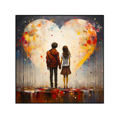 Portray The Unconditional Love Between Friends Couple Love Canvas Wall Paintings & Arts