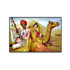 Modern Rajasthani Culture Canvas Printed Wall Paintings & Arts