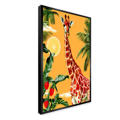 Beautiful Giraffe Face Canvas Printed Wall Paintings & Arts