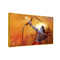 Inspiring Shri Ram With Bow Wall Arts & Paintings
