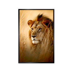Beautiful Lion Face Canvas Printed Wall Paintings & Arts