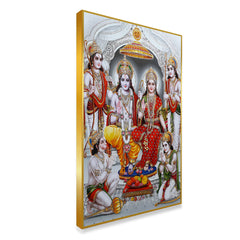 Aesthetic Shri Ram Darbar Canvas Wall Paintings