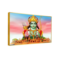 Wonderful Shri Ram Blessing Canvas Printed Wall Art & Paintings