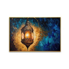Beautiful Islamic Lantern Fantasy Old Paper Wall Paintings & Wall Art