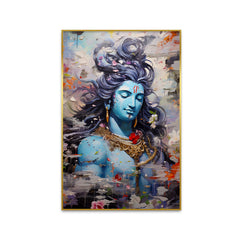 Divine Lord Shiva Meditation Canvas Wall Paintings
