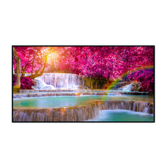 Artistic Waterfall Nature Scenery of Colorful Canvas Wall Paintings & Arts