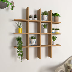 Designer Wall Shelf In Aesthetic Block Design
