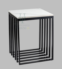 Metallic Cube Side Table (Black)