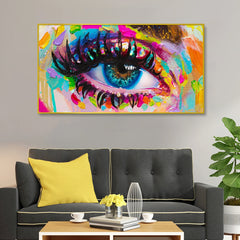 Beautiful Colorful Eyes Modern Art Canvas Printed Painting