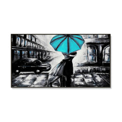 Vintage Romantic Couple Canvas Wall Painting