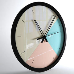 Pastel Mosaic Big Designer Wall Clock