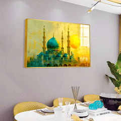 Beautiful Islamic Mosque Acrylic Wall Paintings & Arts