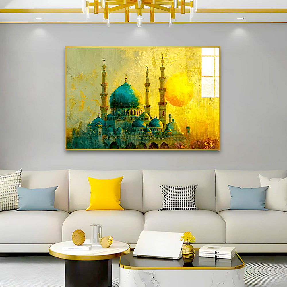 Beautiful Islamic Mosque Acrylic Wall Paintings & Arts