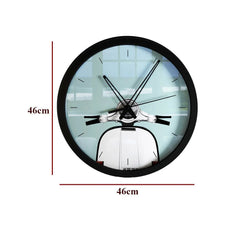 Retro Vespa Big Designer Wall Clock
