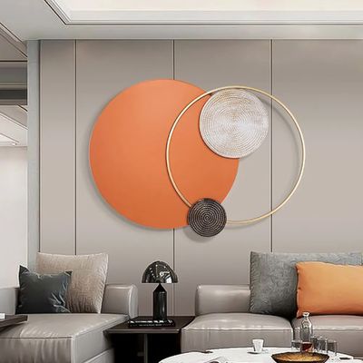 Interconnected Metal Circle Wall Art