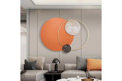 Interconnected Metal Circle Wall Art