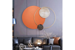 Interconnected Metal Circle Wall Art