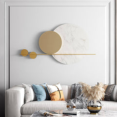 White Moon Wall Decor Metal Wall Art