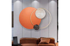 Interconnected Metal Circle Wall Art