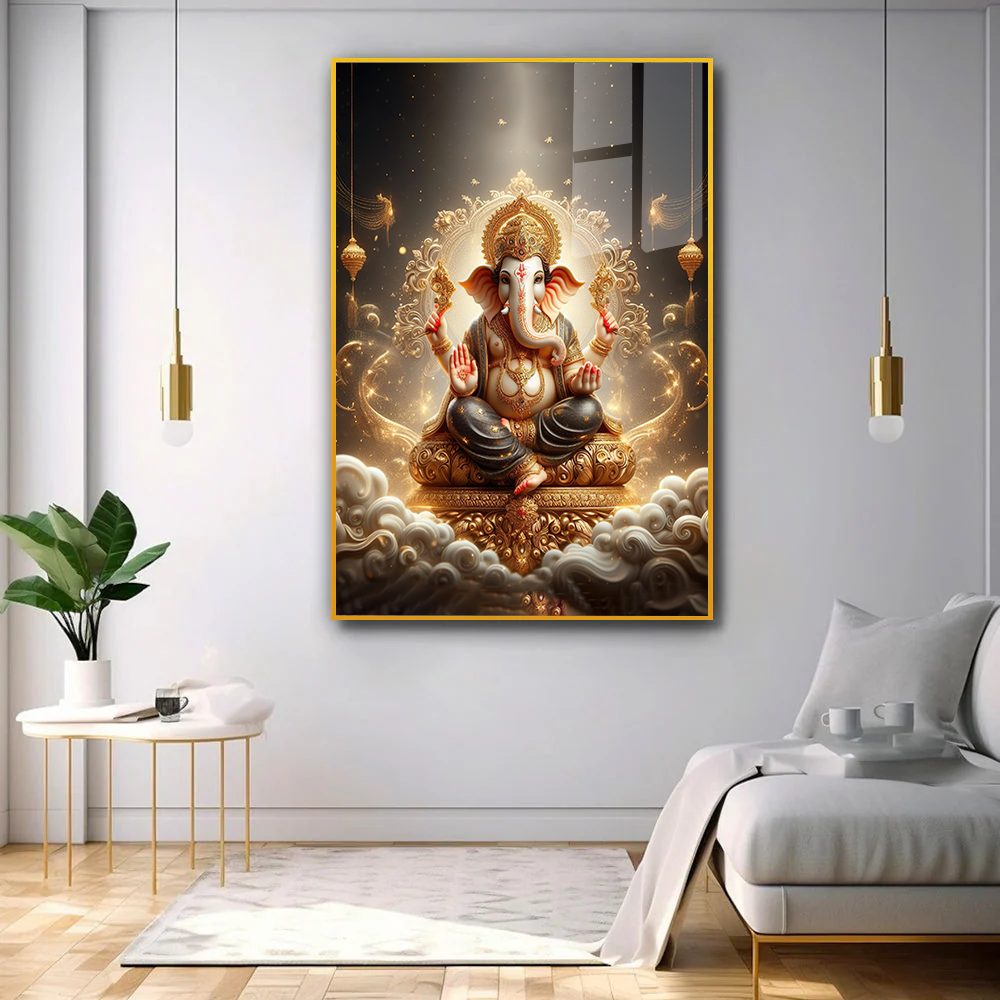 Beautiful Ganesha Acrylic Wall Paintings & Arts