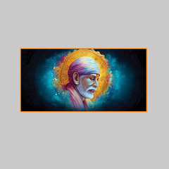 Divine Sai Baba Canvas Wall Painting