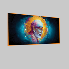 Divine Sai Baba Canvas Wall Painting