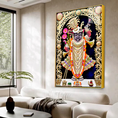 Stunning Shreenath Ji Maharaj Acrylic Art Piece