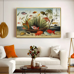 Colorful Dynamic Fish Acrylic Wall Paintings & Arts