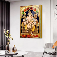 Premium Quality Colorful Blessings Ganesha Acrylic Wall Paintings & Art