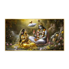 Divine Couple Radha Krishna Wall Paintings