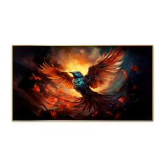 Vibrant Phoenix Bird Vaastu Canvas Wall Paintings