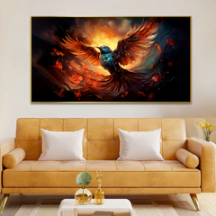 Vibrant Phoenix Bird Vaastu Canvas Wall Paintings