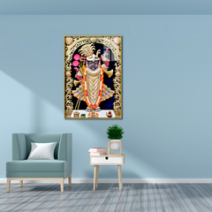 Stunning Shreenath Ji Maharaj Acrylic Art Piece