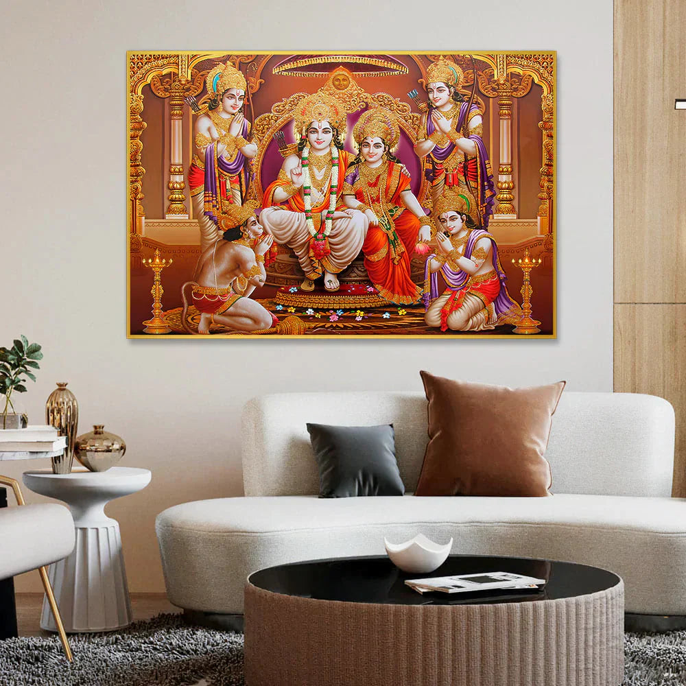 Glorious Shri Ram Darbar Wall Art & Paintings Clearance Sale