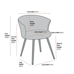 Orange Marwood Accent Chair