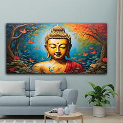 Find Peace in Buddha Landscape Canvas Wall Art