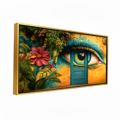 Premium Surreal Eye Mural Wall Art | Vibrant Street Graffiti Style Canvas Print