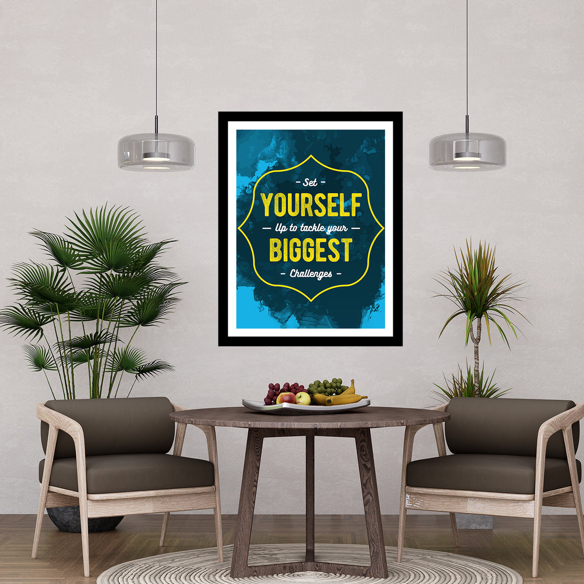 Set Yourself   Up to Tackle Your Biggest   Challenges Premium Motivational Quotes Photo Frame