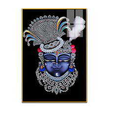 Elegant Shreenath Ji Maharaj Acrylic Wall Décor