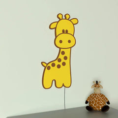 Baby Giraffe Backlit Wooden Wall Décor