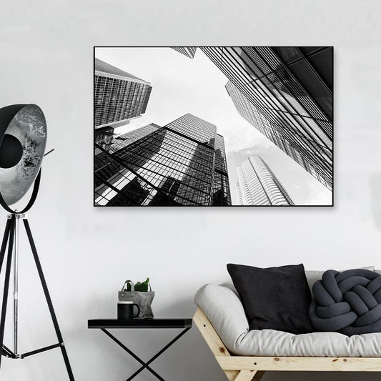 Skyscrapers Panoramic View Framed Wall Art