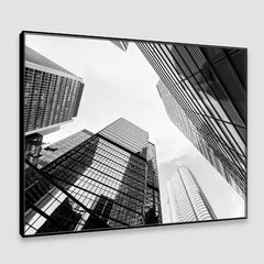 Skyscrapers Panoramic View Framed Wall Art