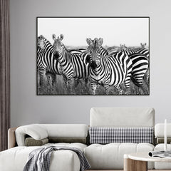 Monochromatic Zebra Wildlife Painting