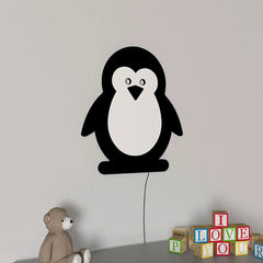 Baby Penguin Backlit Wooden Wall Décor