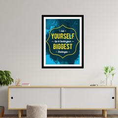 Set Yourself   Up to Tackle Your Biggest   Challenges Premium Motivational Quotes Photo Frame
