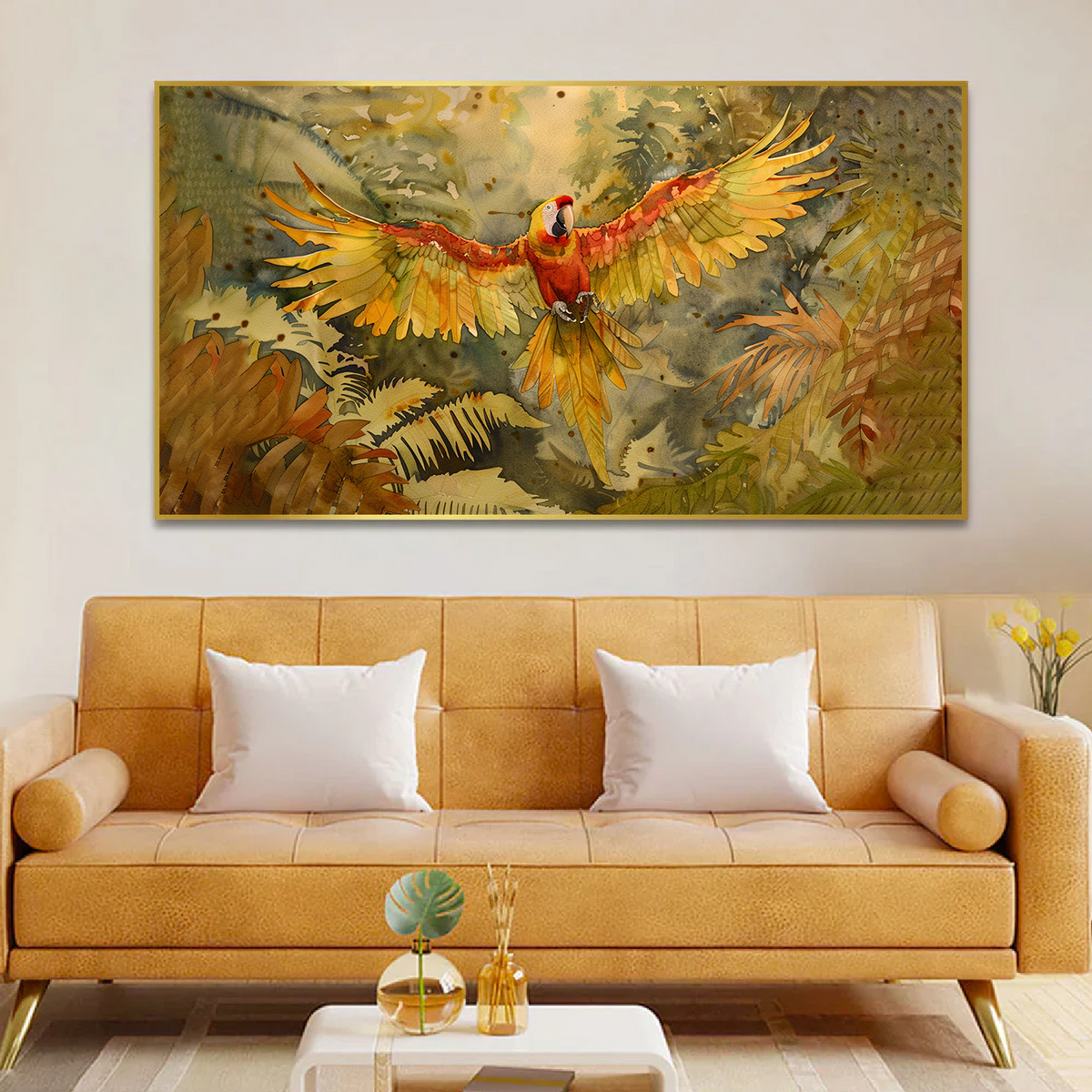 Beautifull Phoenix Bird Vaastu Canvas Wall Paintings